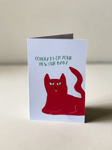 Congrats On Your Fur Baby - Greeting Card